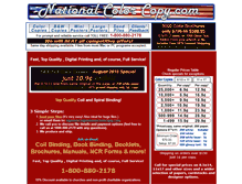 Tablet Screenshot of nationalcolorcopy.com